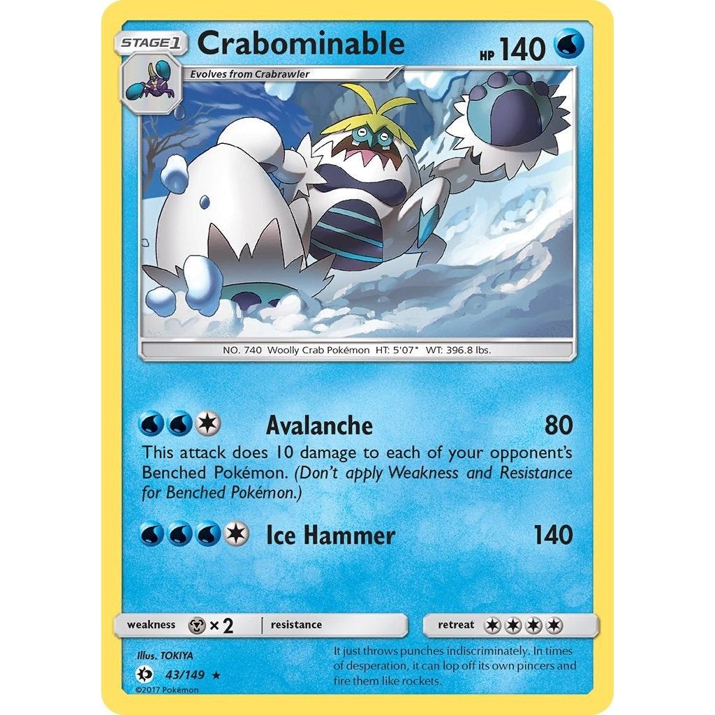 Image for Crabominable (43/149) (SM01) - Pokemon