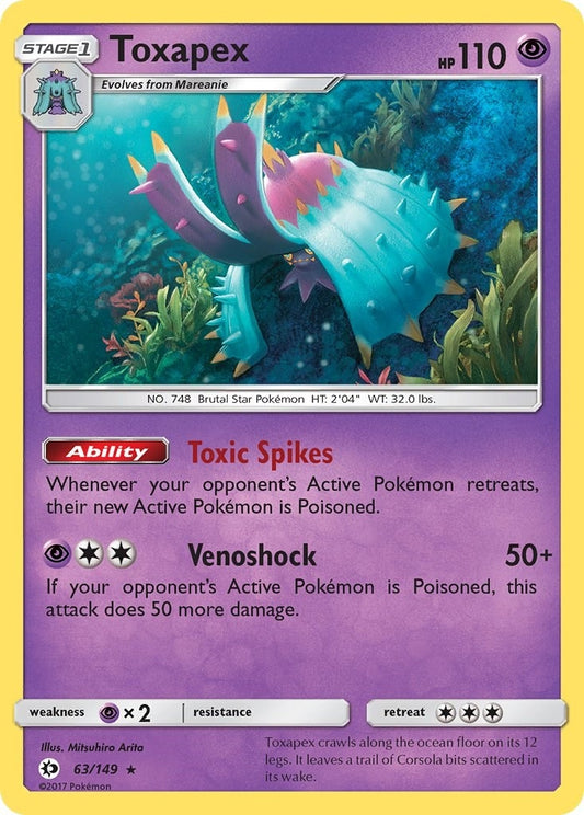 Image for Toxapex (63/149) (SM01) - Pokemon