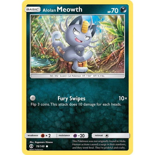 Image for Alolan Meowth (78/149) (SM01) - Pokemon