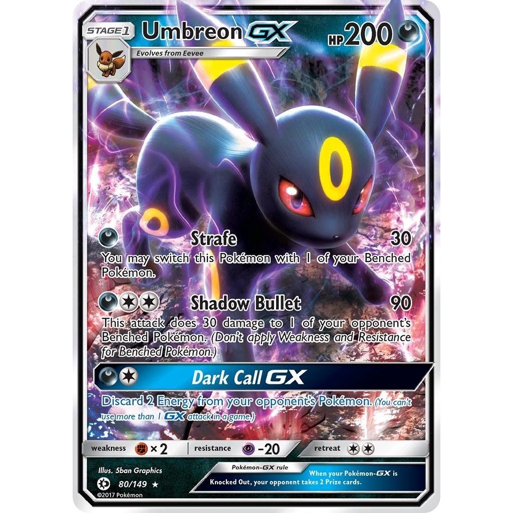 Image for Umbreon GX (80/149) (SM01) - Pokemon