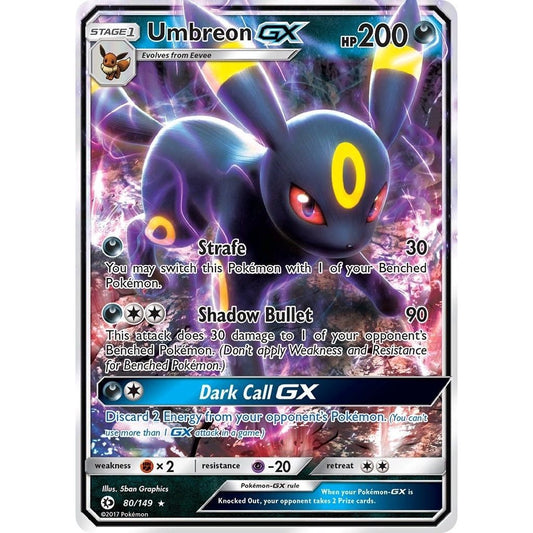 Image for Umbreon GX (80/149) (SM01) - Pokemon