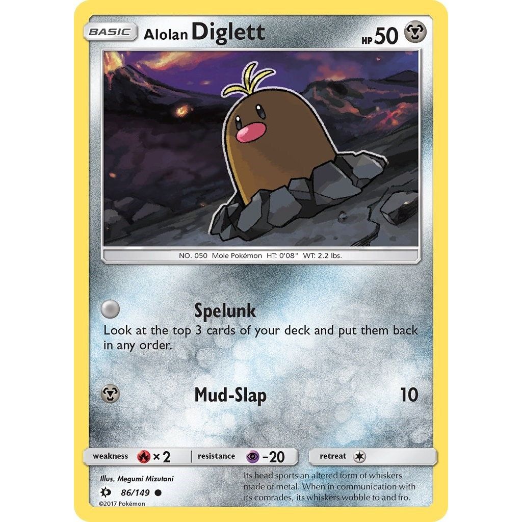 Image for Alolan Diglett (86/149) (SM01) - Pokemon