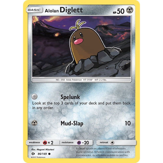 Image for Alolan Diglett (86/149) (SM01) - Pokemon