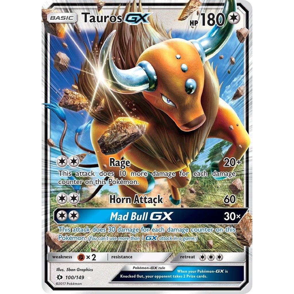 Image for Tauros GX (100/149) (SM01) - Pokemon
