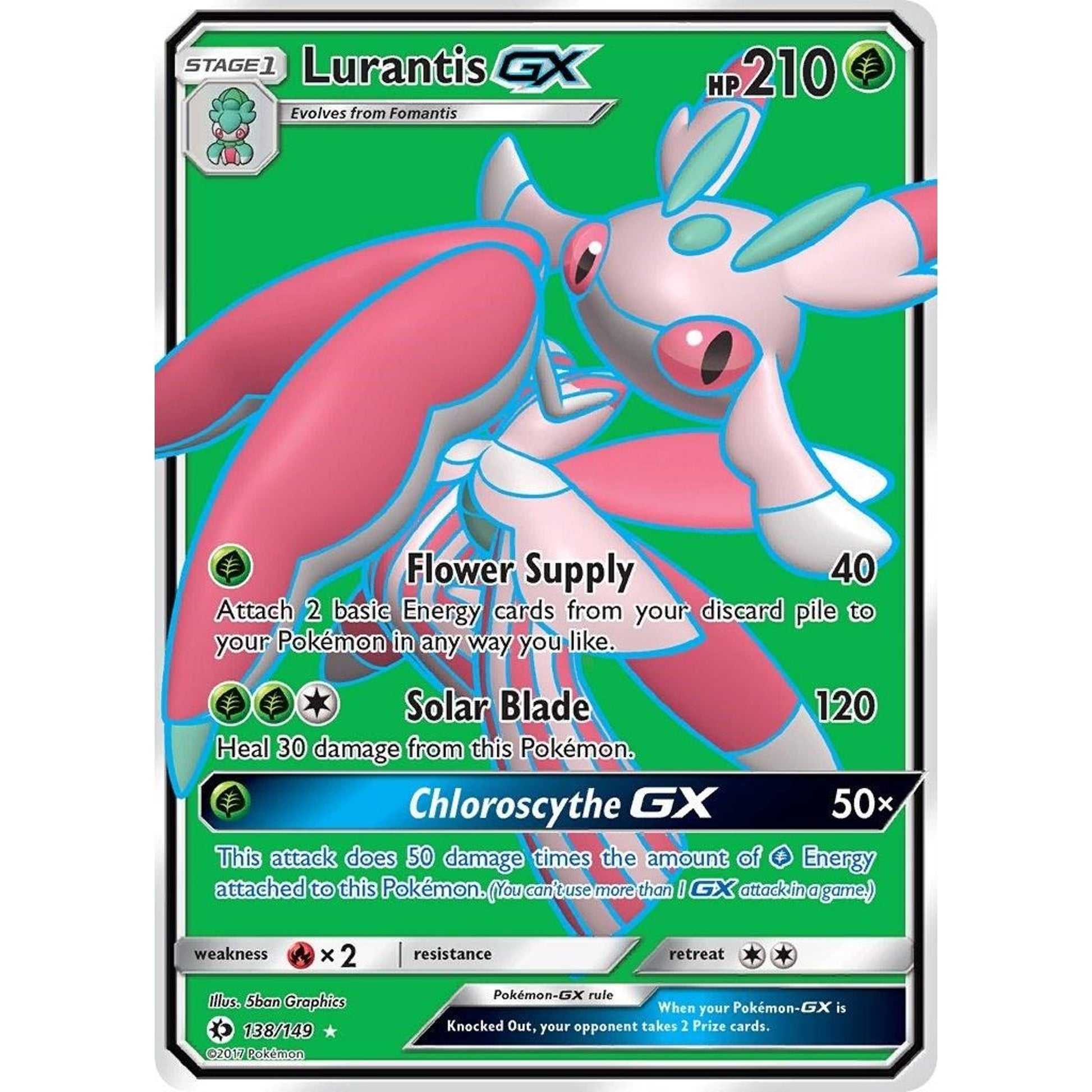 Image for Lurantis GX (Full Art) (138/149) (SM01) - Pokemon