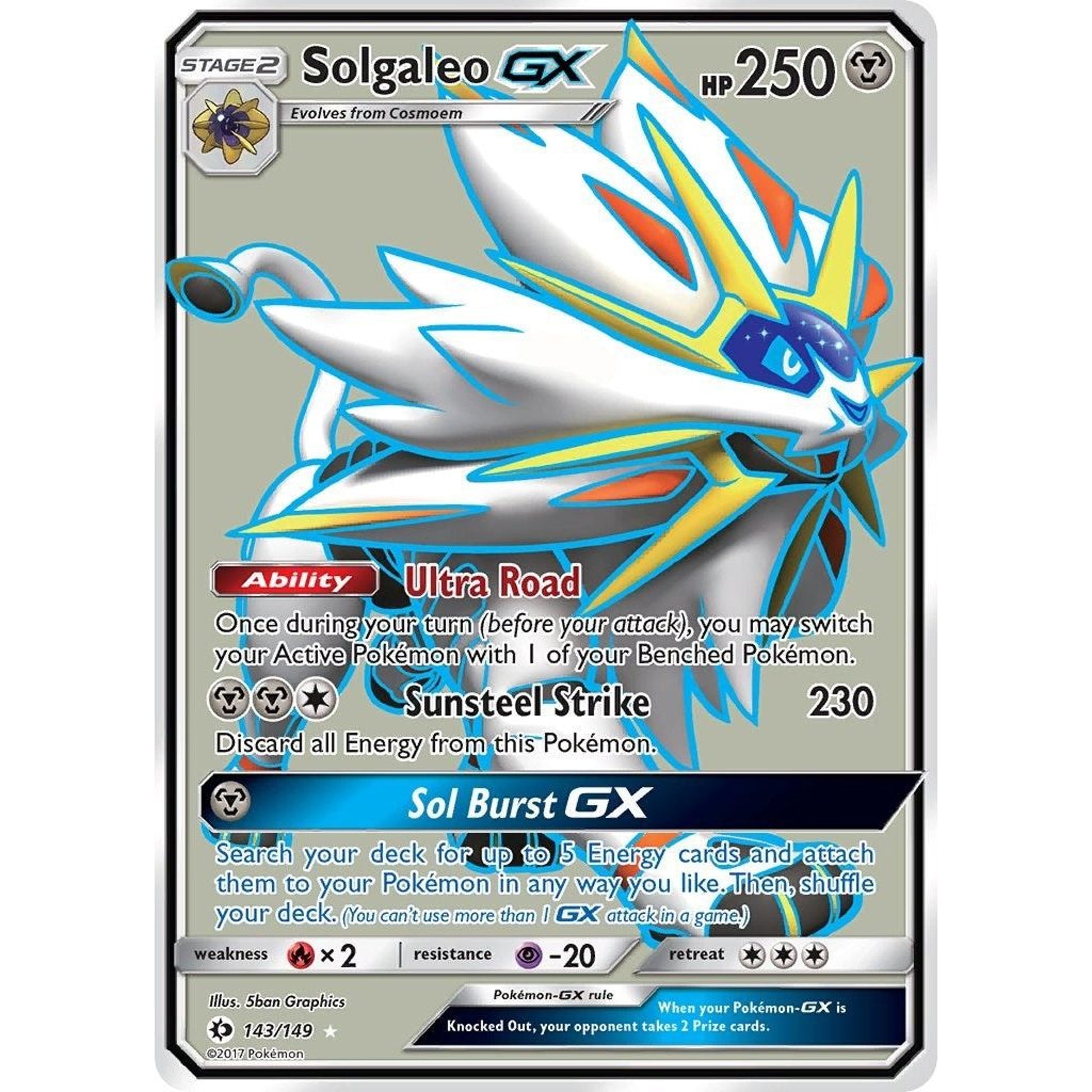 Image for Solgaleo GX (Full Art) (143/149) (SM01) - Pokemon