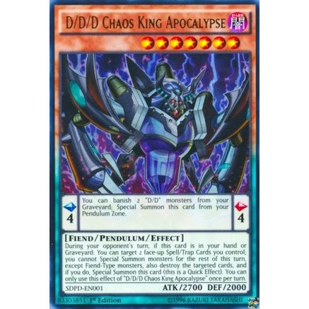 Image for D/D/D Chaos King Apocalypse (SDPD-EN001) (SDPD) - YuGiOh