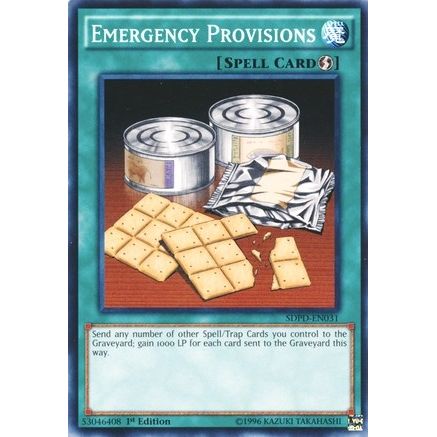 Image for Emergency Provisions (SDPD-EN031) (SDPD) - YuGiOh