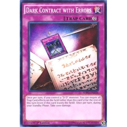 Image for Dark Contract with Errors (SDPD-EN036) (SDPD) - YuGiOh