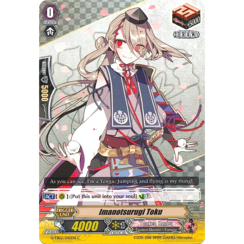 Image for Imanotsurugi Toku (G-TB02/045EN) (G-TB02) - Cardfight Vanguard