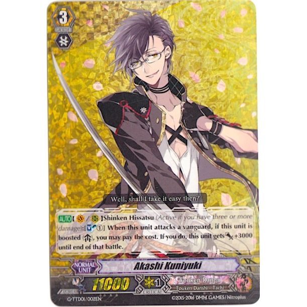 Image for Akashi Kuniyuki (RRR Foil) (G-TTD01/002EN) (G-TTD01) - Cardfight Vanguard