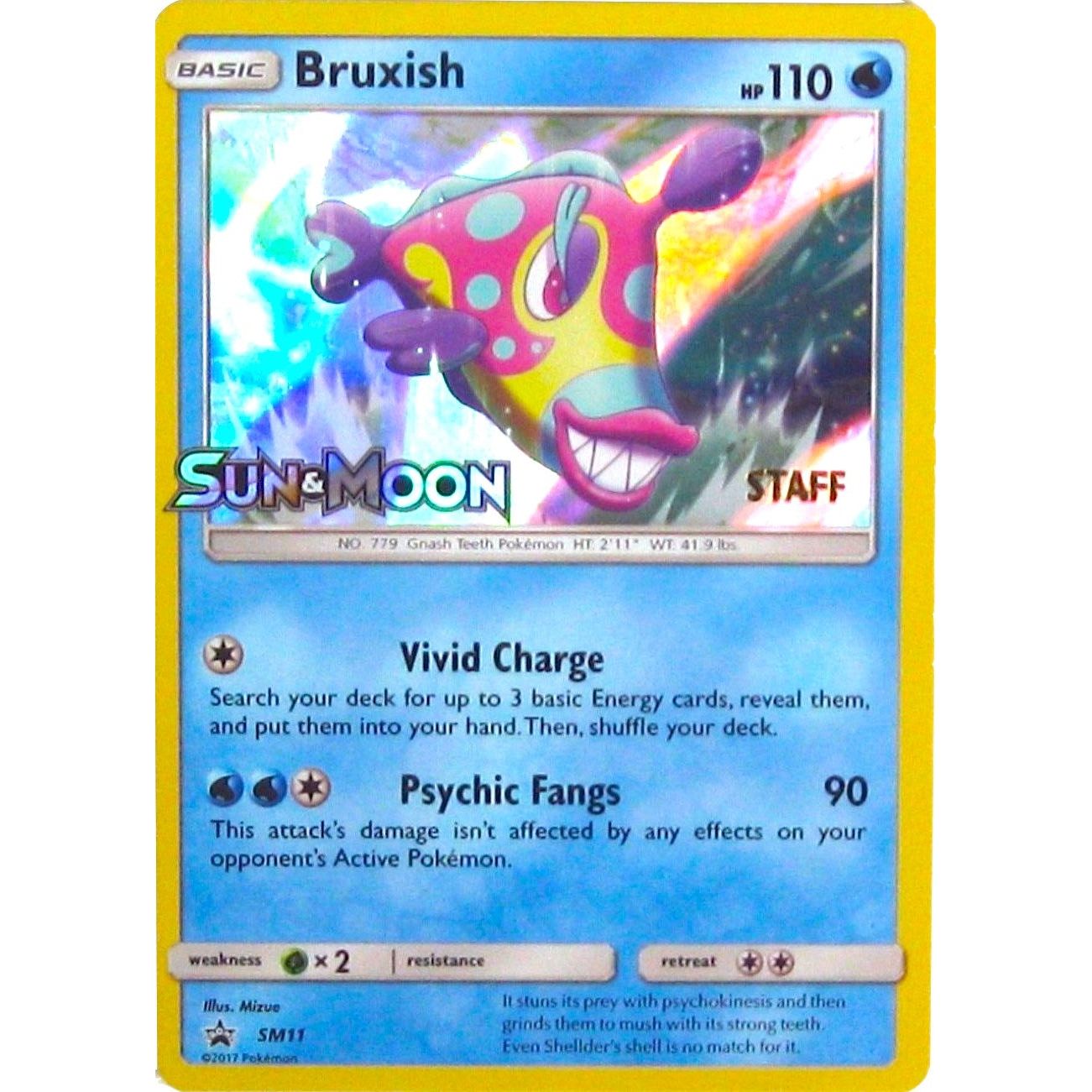 Image for Bruxish - SM11 (Prerelease) [Staff] (SM11) (SMP) - Pokemon
