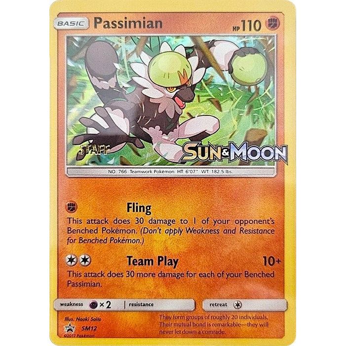 Image for Passimian - SM12 (Prerelease) [Staff] (SM12) (SMP) - Pokemon