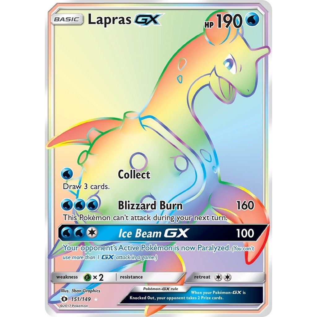 Image for Lapras GX (Secret) (151/149) (SM01) - Pokemon