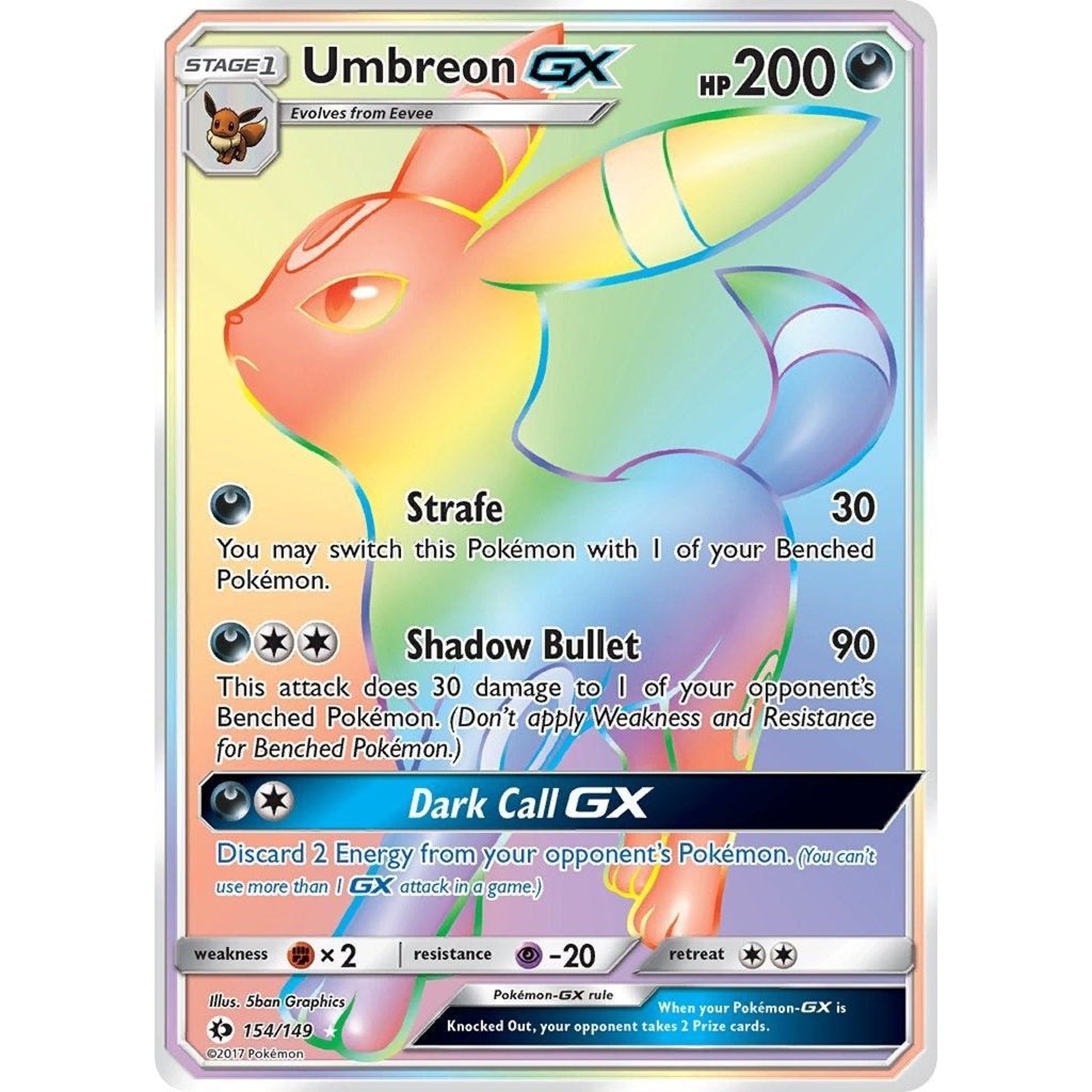Image for Umbreon GX (Secret) (154/149) (SM01) - Pokemon