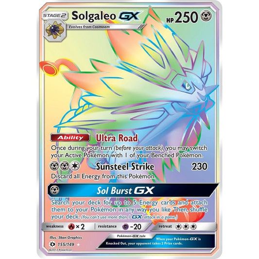 Image for Solgaleo GX (Secret) (155/149) (SM01) - Pokemon