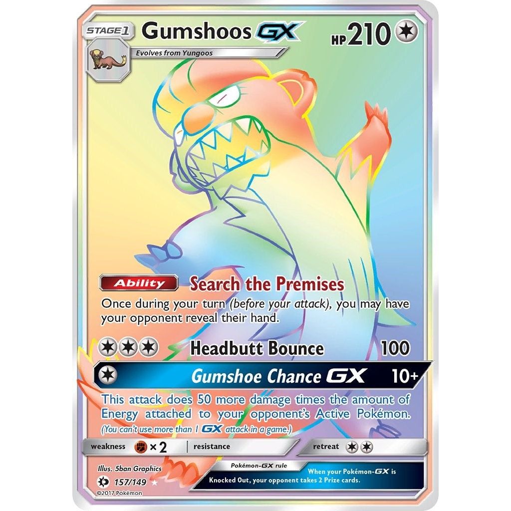 Image for Gumshoos GX (Secret) (157/149) (SM01) - Pokemon