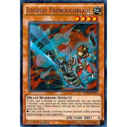 Image for Zoodiac Thoroughblade (RATE-EN017) (RATE) - YuGiOh