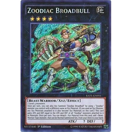 Image for Zoodiac Broadbull (RATE-EN051) (RATE) - YuGiOh