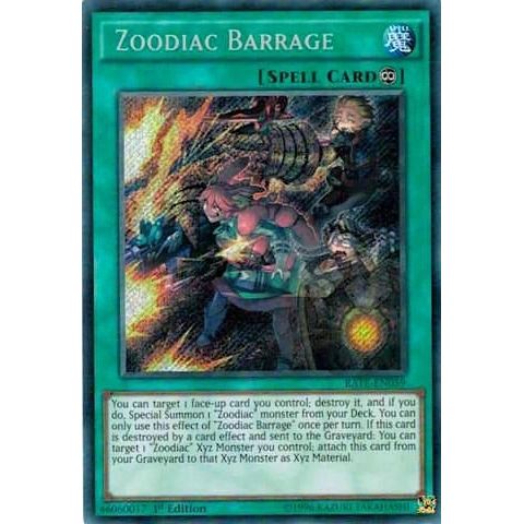 Image for Zoodiac Barrage (RATE-EN059) (RATE) - YuGiOh