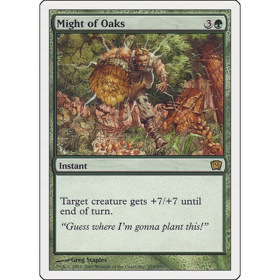 Image for Might of Oaks (255) (9ED) - Magic: The Gathering