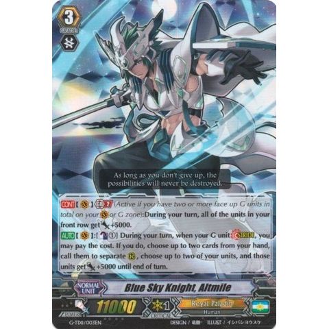 Image for Blue Sky Knight, Altmile (RRR Foil) (G-TD11/003EN) (G-TD11) - Cardfight Vanguard