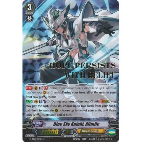 Image for Blue Sky Knight, Altmile (Hot Stamped) (G-TD11/003EN) (G-TD11) - Cardfight Vanguard