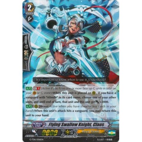 Image for Flying Swallow Knight, Claus (RRR Foil) (G-TD11/006EN) (G-TD11) - Cardfight Vanguard