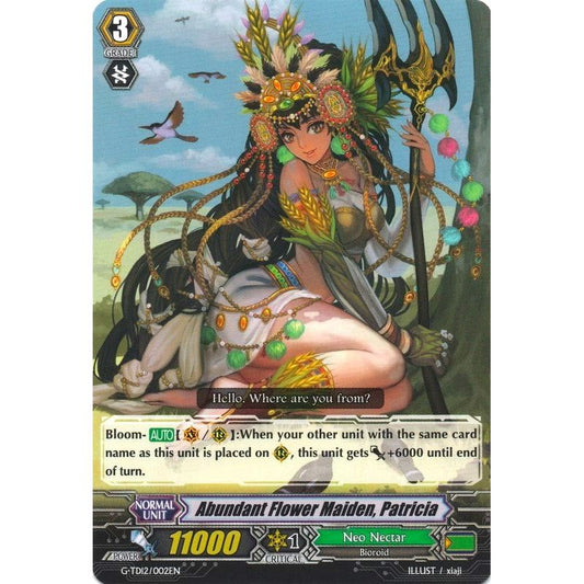 Image for Abundant Flower Maiden, Patricia (G-TD12/002EN) (G-TD12) - Cardfight Vanguard
