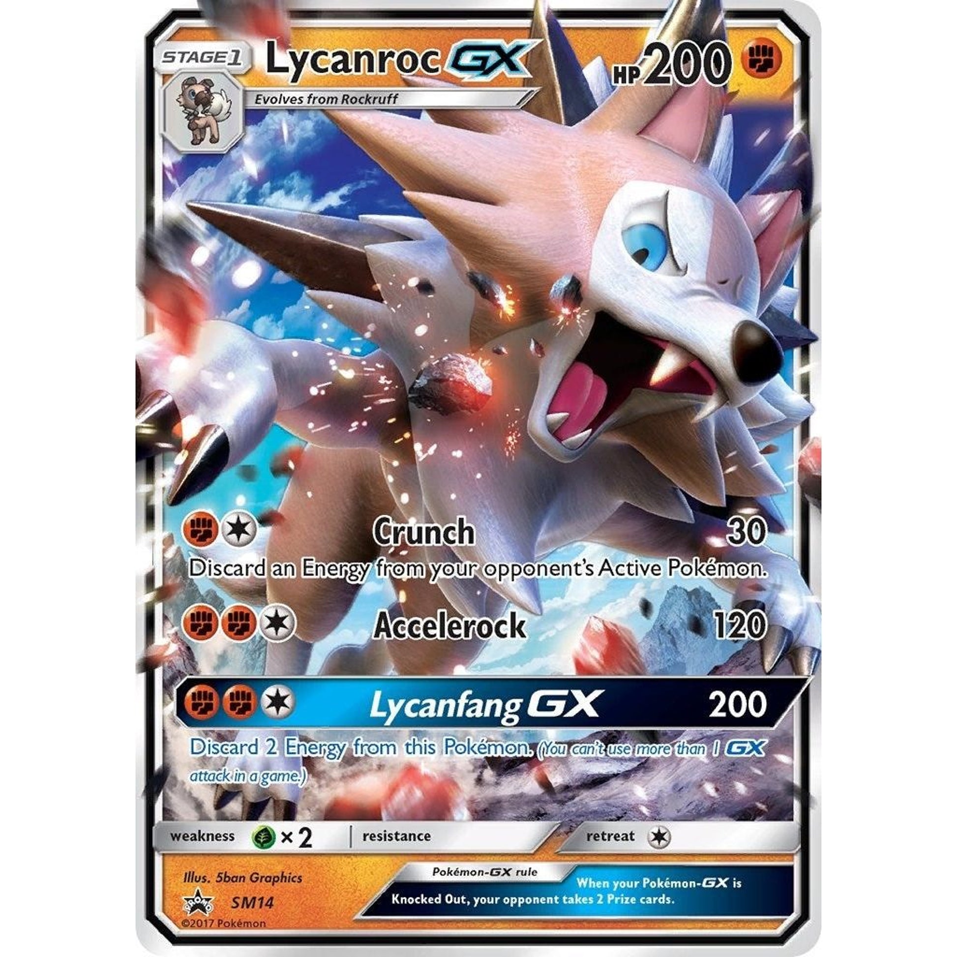 Image for Lycanroc GX - SM14 (SM14) (SMP) - Pokemon