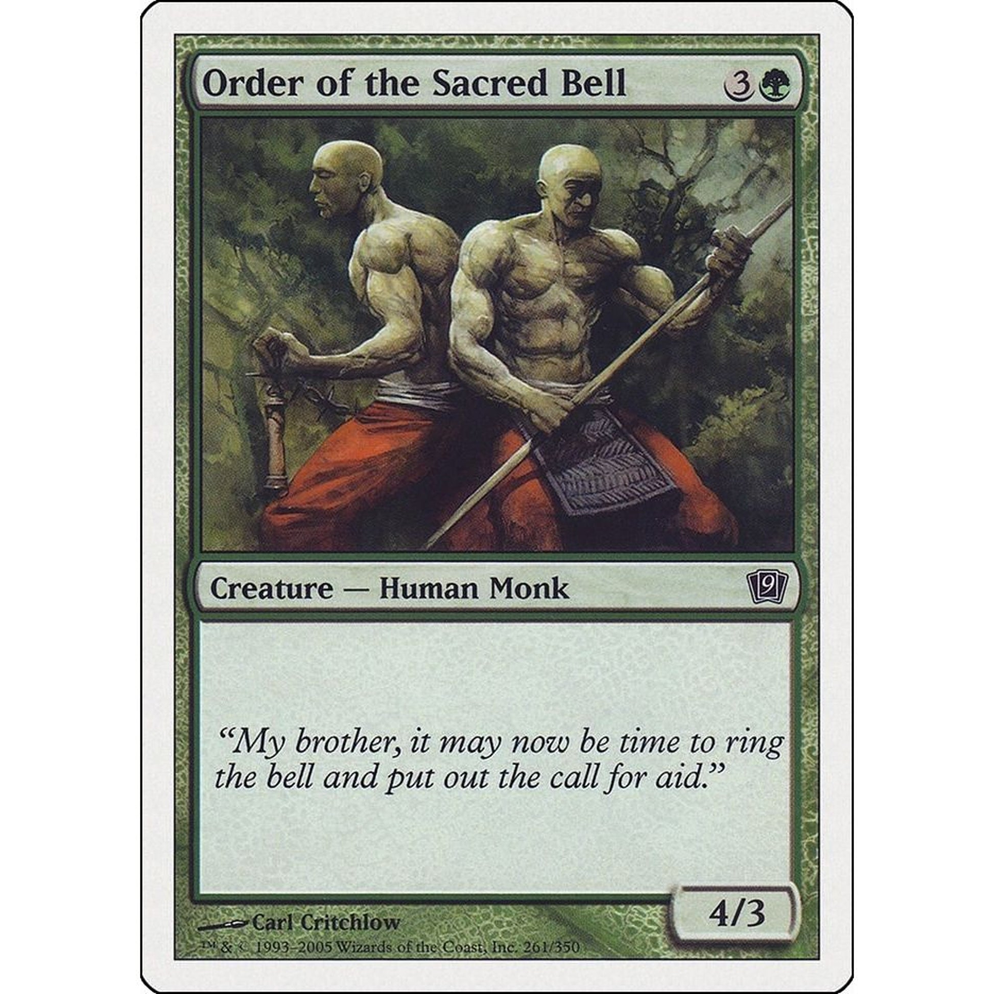 Image for Order of the Sacred Bell (261) (9ED) - Magic: The Gathering