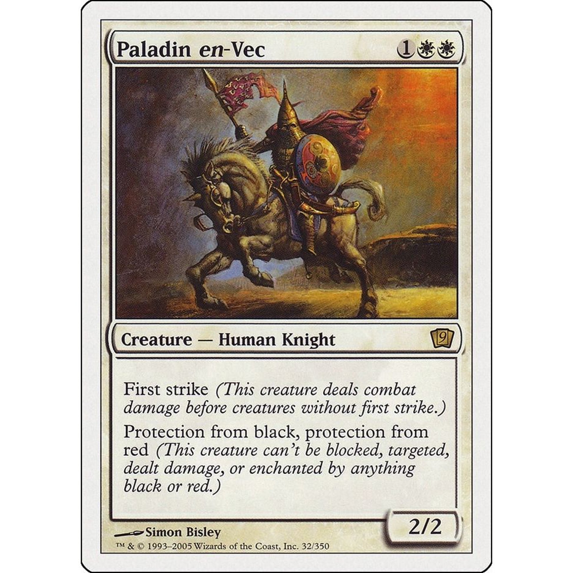 Image for Paladin en-Vec (32) (9ED) - Magic: The Gathering