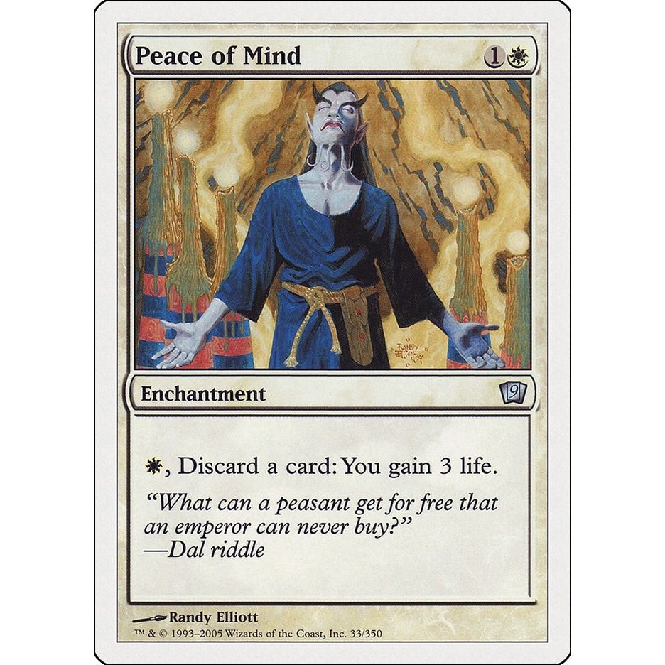 Image for Peace of Mind (33) (9ED) - Magic: The Gathering