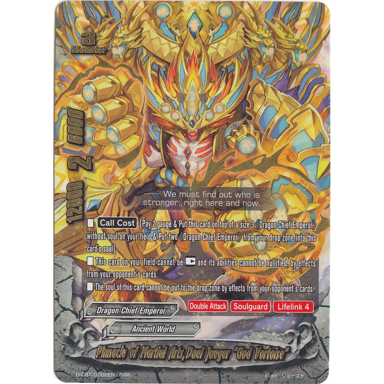 Image for Pinnacle of Martial Arts, Duel Jaeger "God Vortoise" (D-CBT/0002EN) (D-CBT) - Future Card BuddyFight