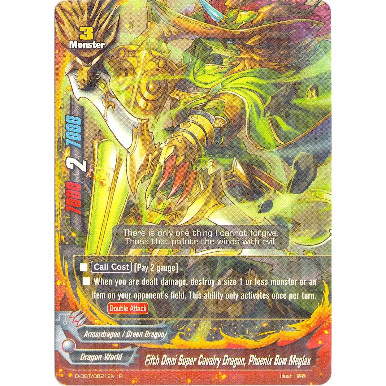Image for Fifth Omni Super Cavalry Dragon, Wind Phoenix Bow Meglax (D-CBT/0021EN) (D-CBT) - Future Card BuddyFight