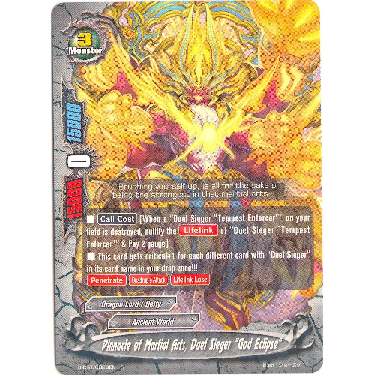 Image for Pinnacle of Martial Arts, Duel Sieger "God Eclipse" (D-CBT/0028EN) (D-CBT) - Future Card BuddyFight