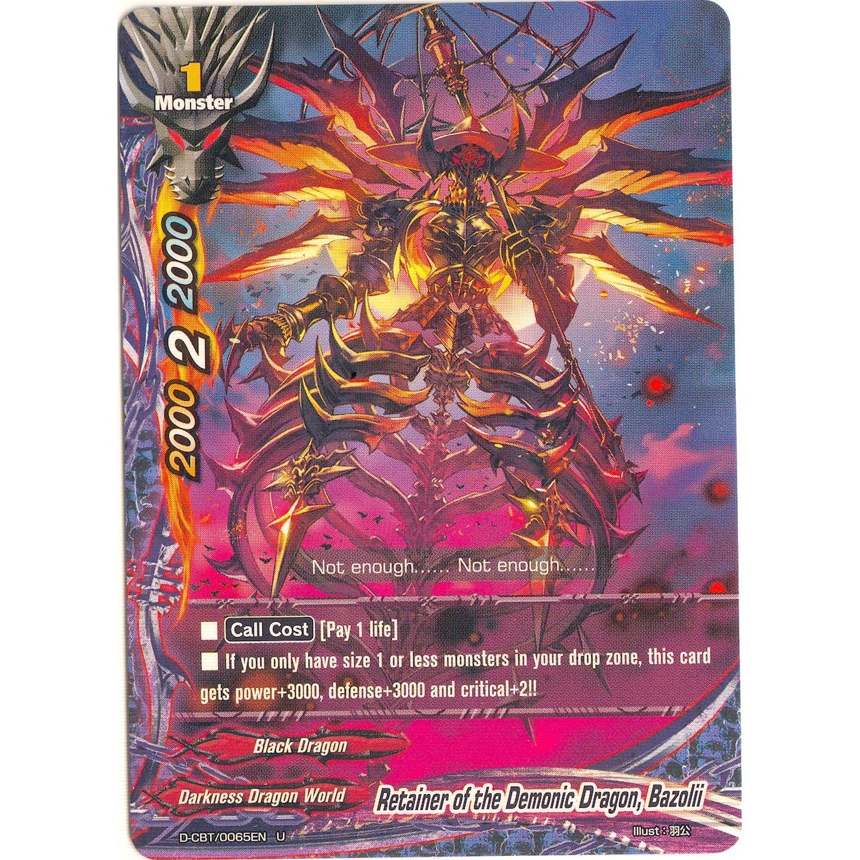 Image for Retainer of the Demonic Dragon, Bazolii (D-CBT/0065EN) (D-CBT) - Future Card BuddyFight