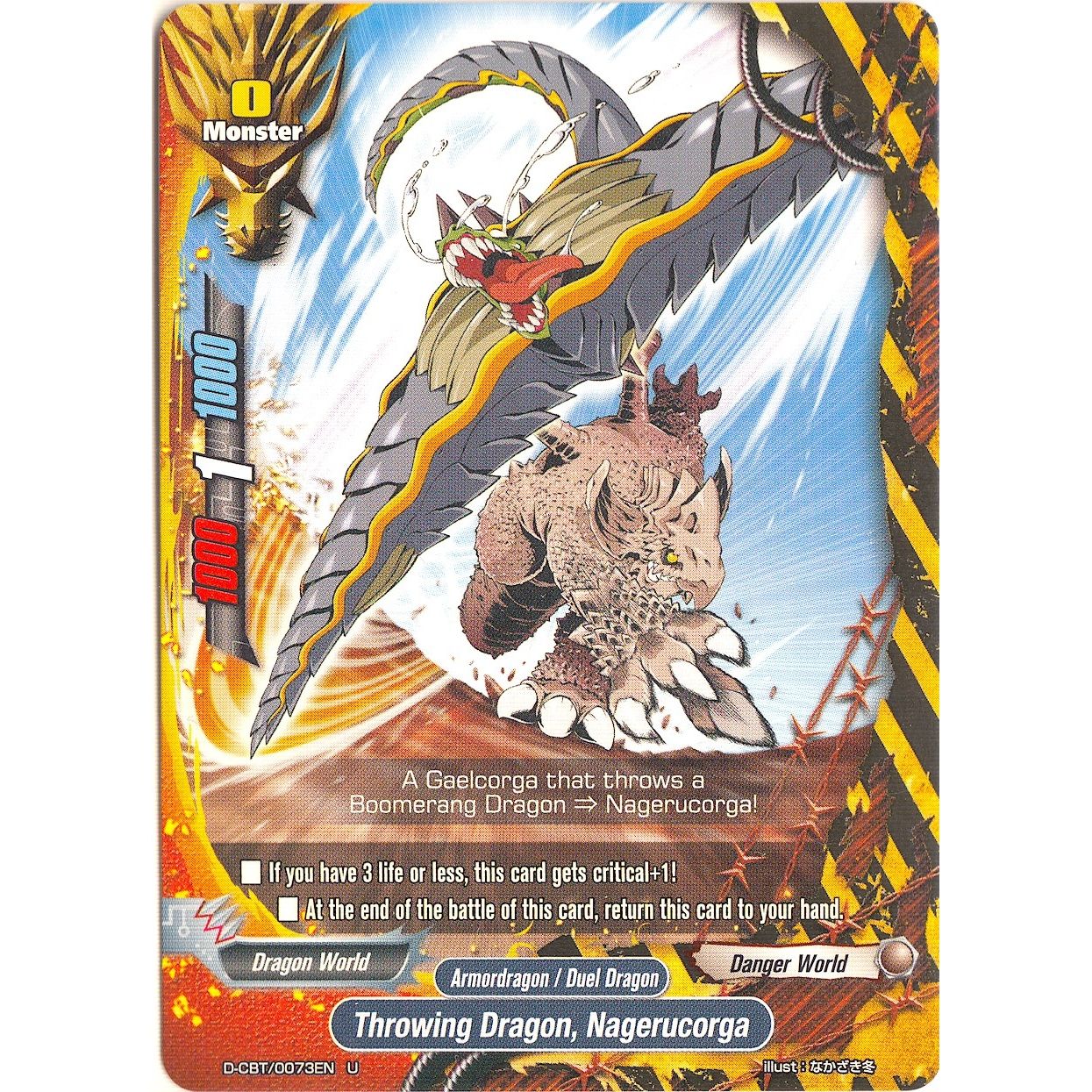 Image for Throwing Dragon, Nagerucorga (D-CBT/0073EN) (D-CBT) - Future Card BuddyFight