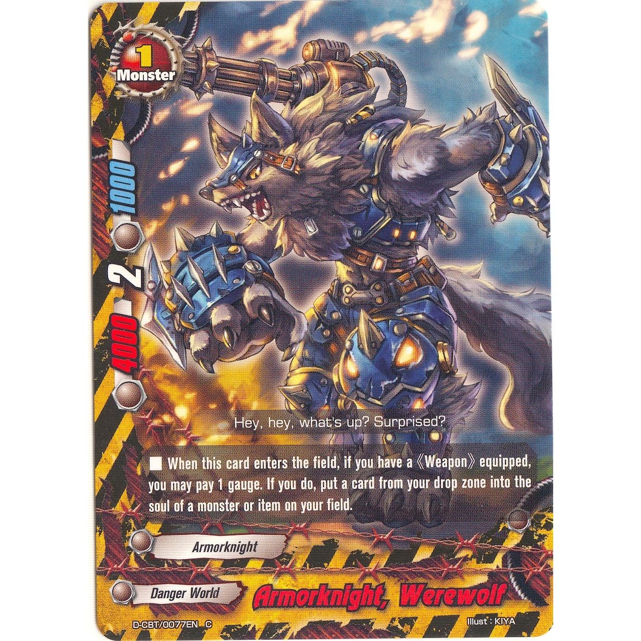Image for Armorknight, Werewolf (D-CBT/0077EN) (D-CBT) - Future Card BuddyFight