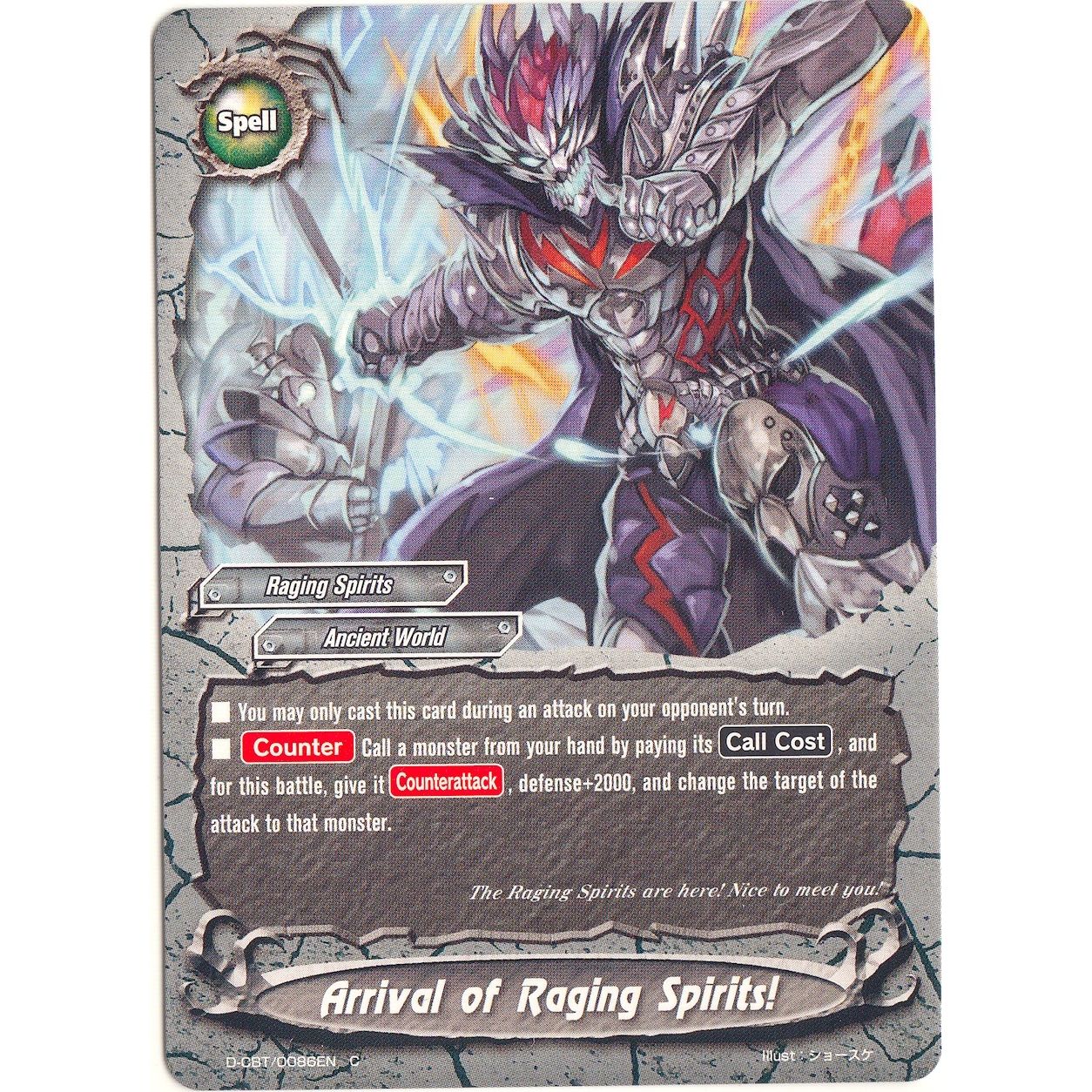 Image for Arrival of Raging Spirits! (D-CBT/0086EN) (D-CBT) - Future Card BuddyFight