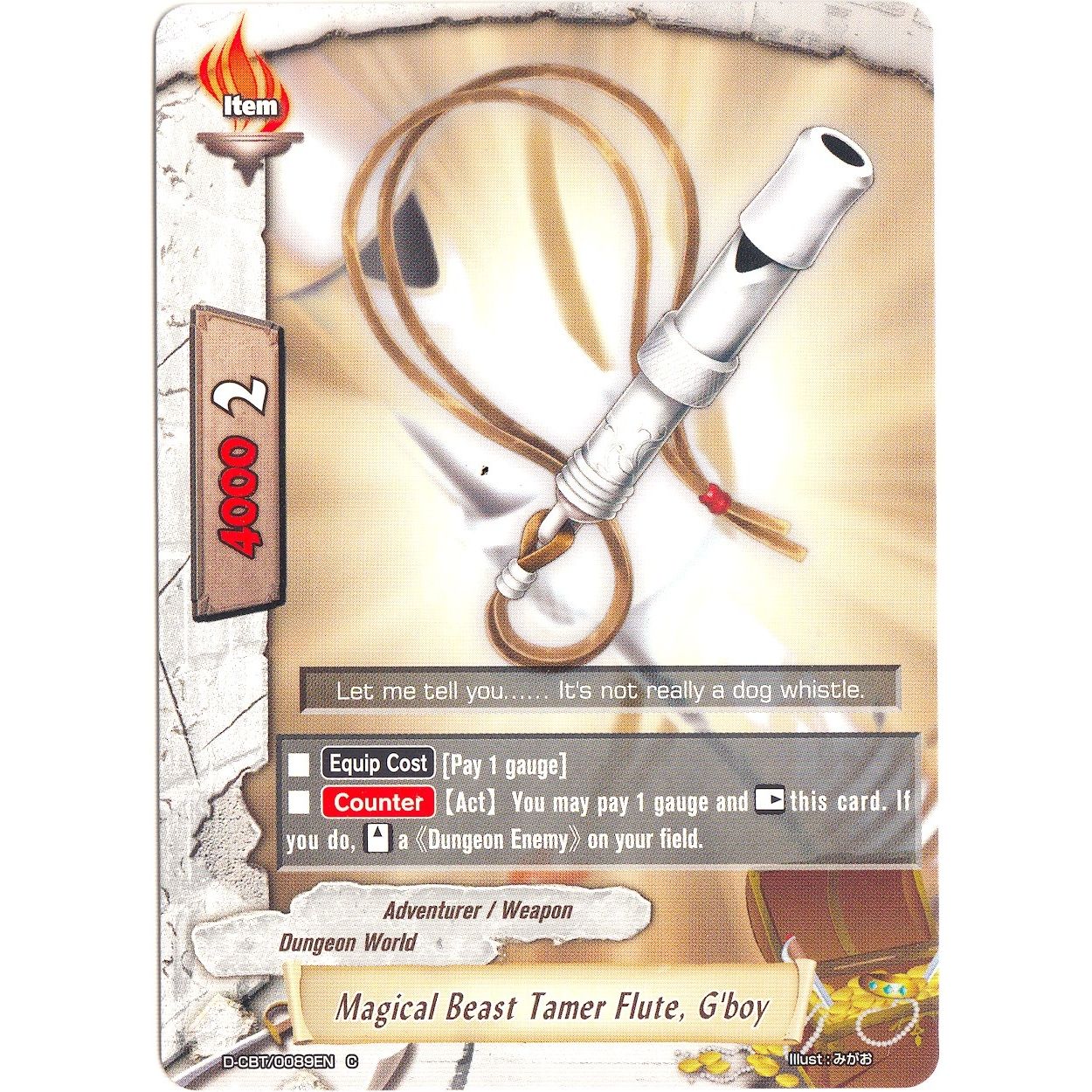 Image for Magical Beast Tamer Flute, G'boy (D-CBT/0089EN) (D-CBT) - Future Card BuddyFight