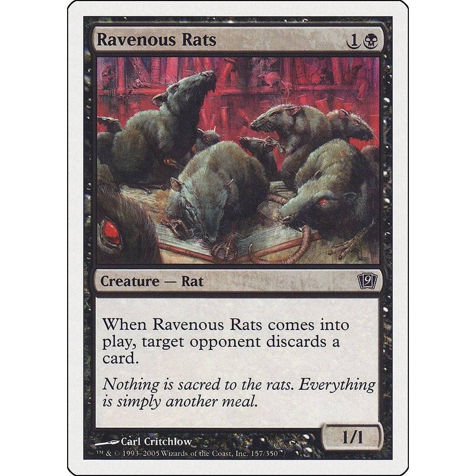 Image for Ravenous Rats (157) (9ED) - Magic: The Gathering