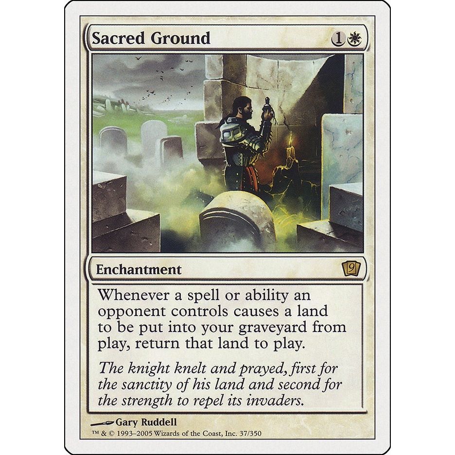 Image for Sacred Ground (37) (9ED) - Magic: The Gathering