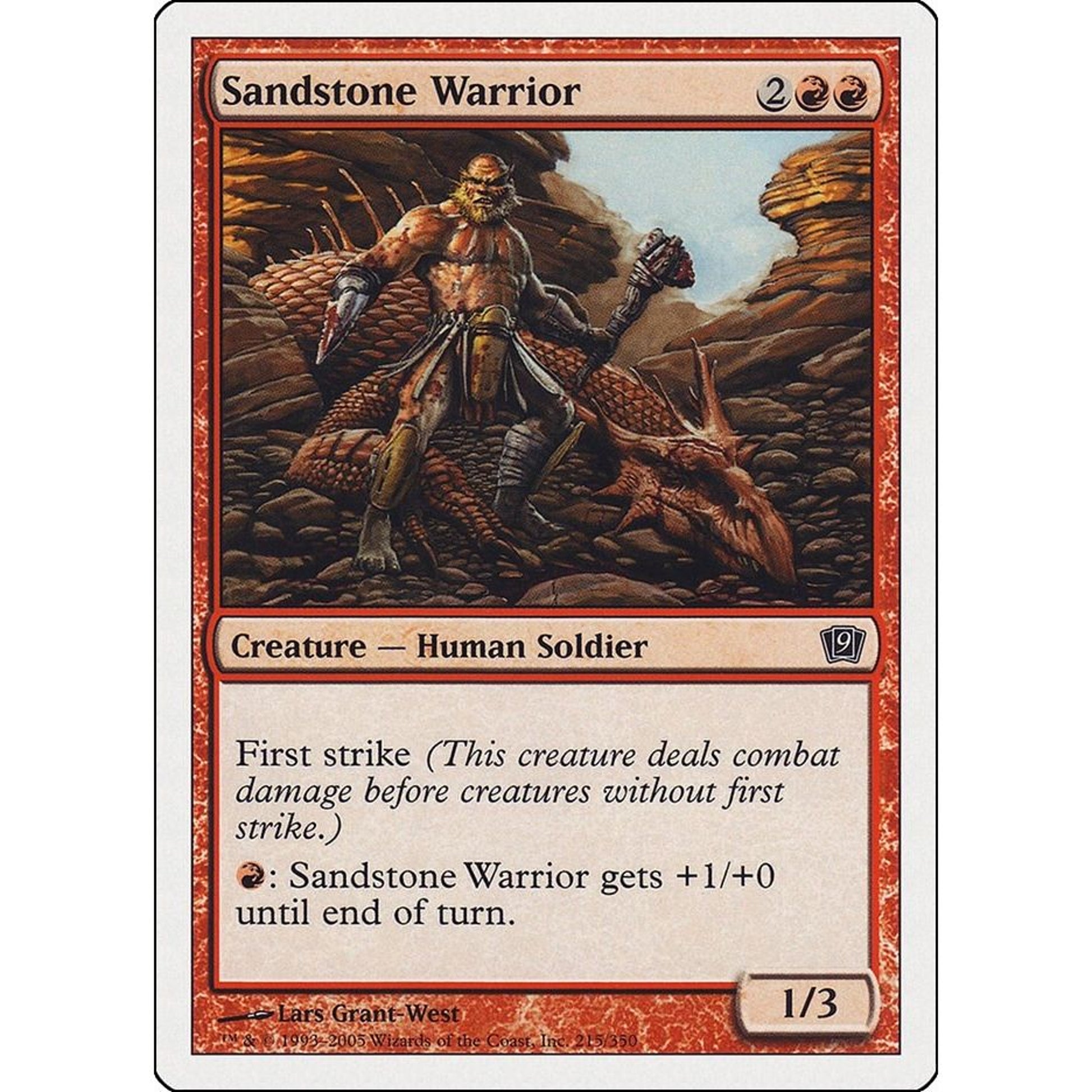Image for Sandstone Warrior (215) (9ED) - Magic: The Gathering