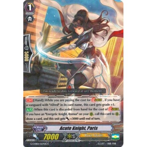 Image for Acute Knight, Paris (G-CHB01/027EN) (G-CHB01) - Cardfight Vanguard