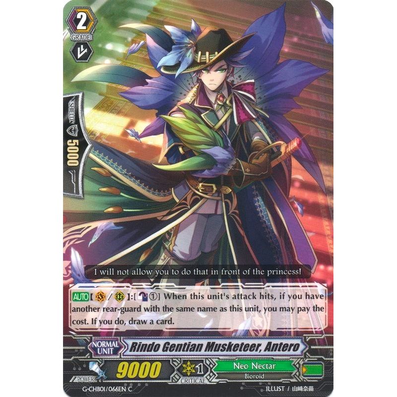 Image for Gentian Musketeer, Antero (G-CHB01/066EN) (G-CHB01) - Cardfight Vanguard