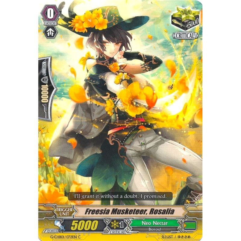 Image for Freesia Musketeer, Rosalia (G-CHB01/0722EN) (G-CHB01) - Cardfight Vanguard