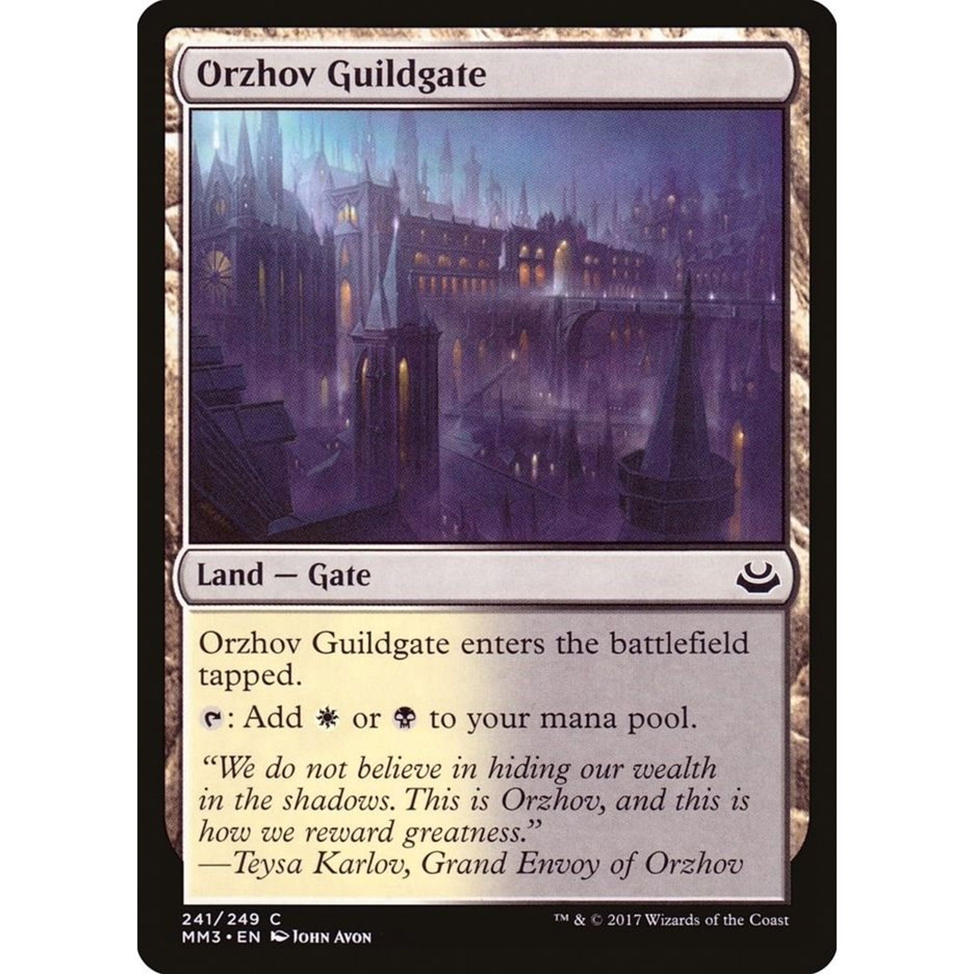 Image for Orzhov Guildgate (241) (MM3) - Magic: The Gathering