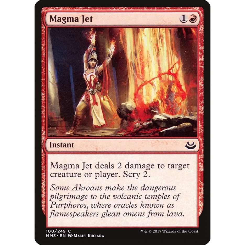 Image for Magma Jet (100) (MM3) - Magic: The Gathering