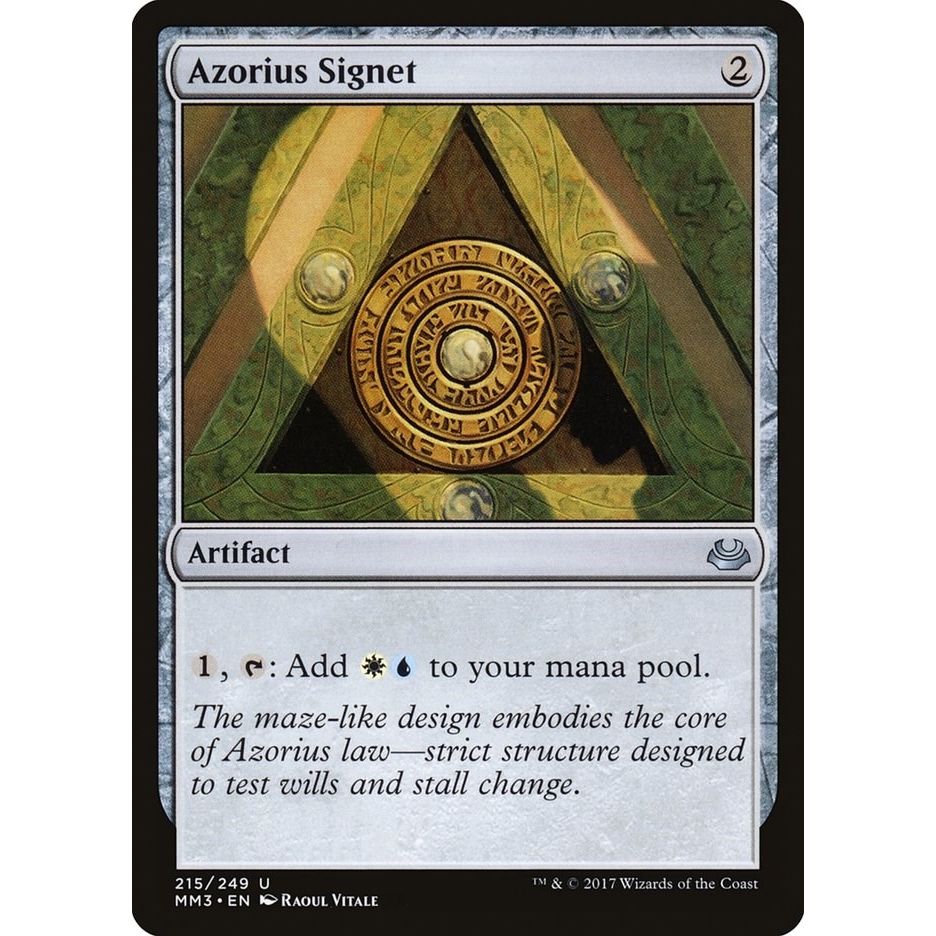 Image for Azorius Signet (215) (MM3) - Magic: The Gathering